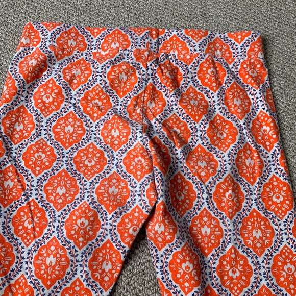 Matilda Jane Womens‎ Pants Size Medium Blue/Orange Floral Straight Leg Cropped - Picture 4 of 12